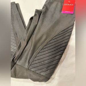 GRAY Spanx Moto Leggings